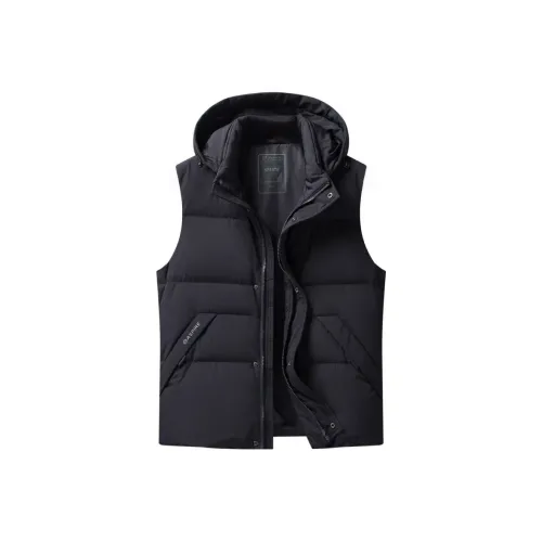 SENJIALUO Черный Мужской Пуховый жилет