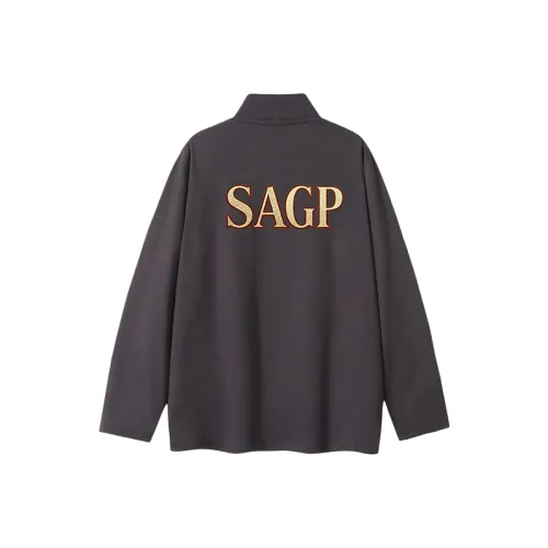 SAGP Unisex T-рубашки серого цвета