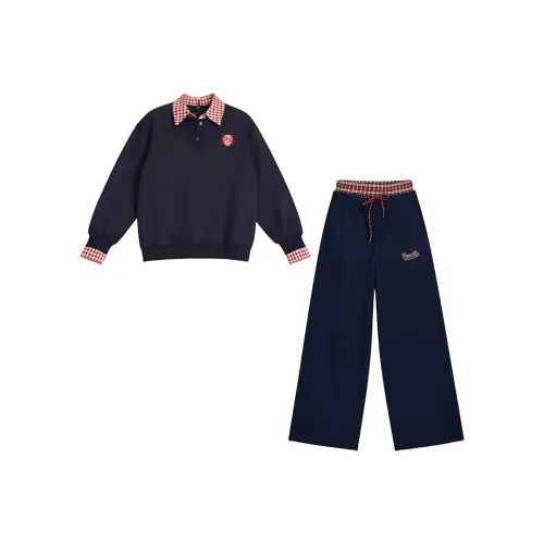 INCO VIBE Темно-синий Синий Женские Повседневные Костюмы