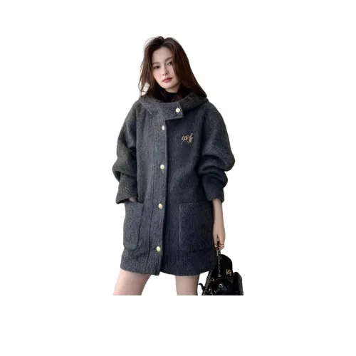 GULIANFEI Темно-серый Женский Пальто