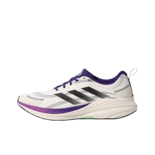 Adidas ETHER LITE Амортизация Противоскользящие Дышащие Беговые кроссовки Унисекс Белый Фиолетовый