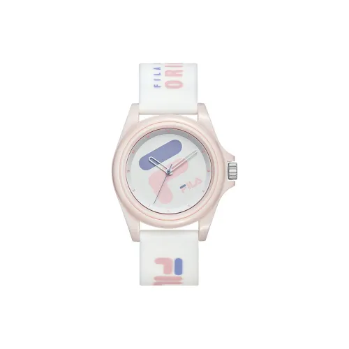 FILA 6113 Collection Женские часы Кварцевый механизм Силиконовый ремешок Белый циферблат