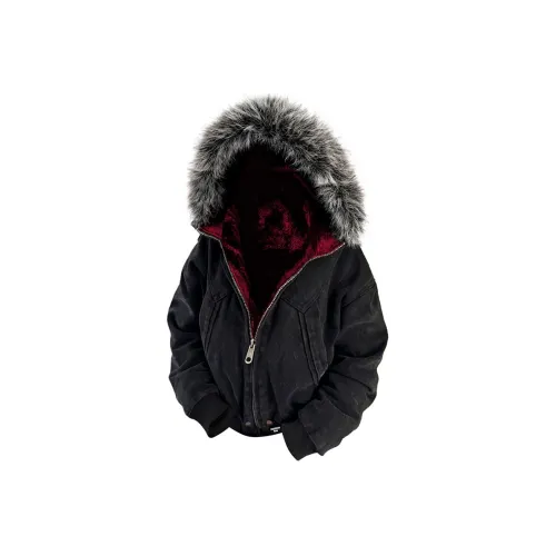 UNthemed Черный Серый Цвет Унисекс Пуховики