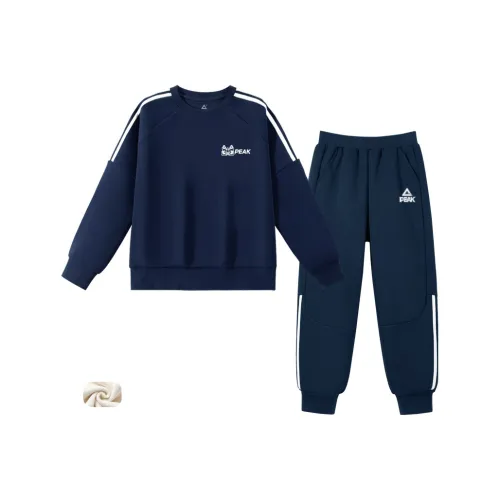 PEAK Темно-синий PK Лев Белый Этикетка K Темно-синий PK Белый Этикетка Силикон K KIDS Повседневная спортивная одежда