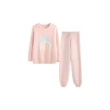 Розовый дом с пуговицами (Пол-С с флисовой подкладкой)