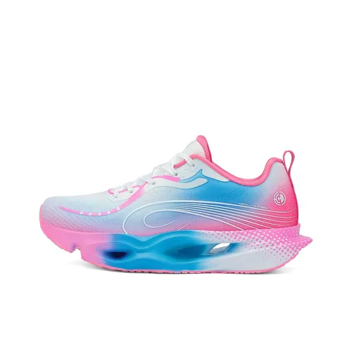 JIANJIE Slip-resistant Дышащий Покрытие Поддержка Низкий Верх Беговые кроссовки Унисекс Цифровой Розовый Синий