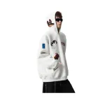 Бело-серый вереск, флисовая подкладка