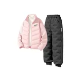 [Thickened и с флисовой подкладкой] DiH Квадратный крючок и петля K Розовый + DiH Квадратный крючок и петля K Темно-серый