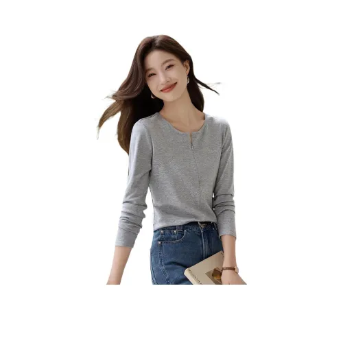 Mo Han Yi Mei Рубашка Женская Светло-Пшеничная Серый