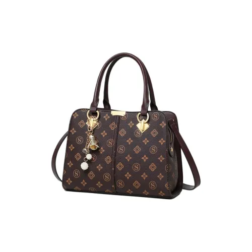 EBLAN Синтетическая кожа Одно плечо Сумка Стандартная Женская Кофейного цвета