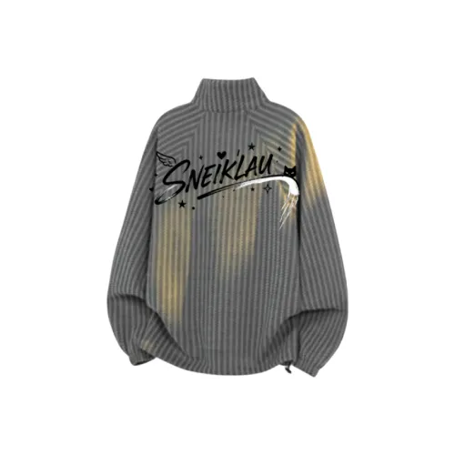 SNEIKLAU Темно-серый унисекс свитшоты