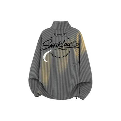 SNEIKLAU Темно-серый унисекс свитшоты