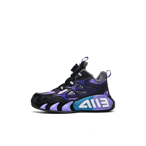 HBRK Slip Resistant Anti KICK Устойчивый к истиранию Легкий Амортизация MID Топ Баскетбольные кроссовки Детский