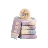 Q1 Таро Фиолетовый Кролик-5 Упаковка [Высокоплотная Махровая, Износостойкая, Устойчивая к Скатываниям]