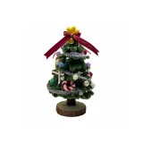 Темно-зеленый, звезды, бант, рождественские деревья (полный комплект, материал, 2 шт)