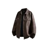 Коричневый хлопковый пуховик