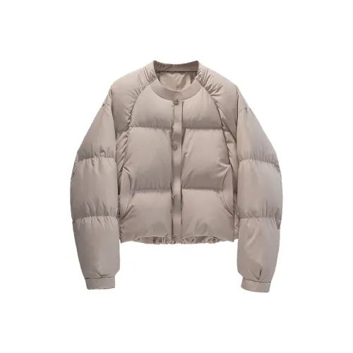 SIBAISHE Серый Бежевый Женский Пуховик