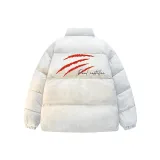 Белый Фотиния Серый (Утолщенный хлопковый пуховик)