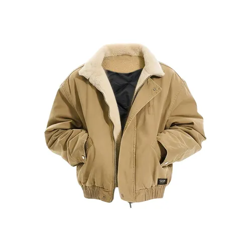 SZSX Хаки Унисекс Пуховики