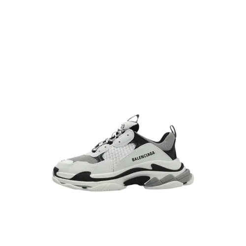 Balenciaga Triple S Low Топ Толстоподошвенные кроссовки Белый черный Детские Возраст 3-7 лет