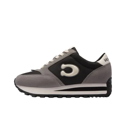 COACH Signature Low Топ Casual Женский Черный Серый