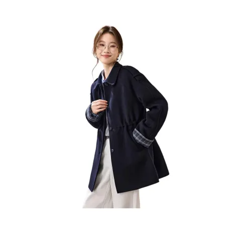 MOHANYIMEI Темно-синий женский пальто