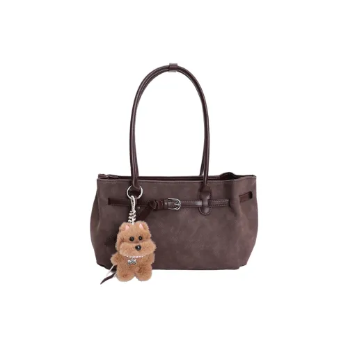 GUANJUNXIAOXIONG ПУ (полиуретан) Сумка через плечо Стандартная Женская Кофейно-коричневый Черный