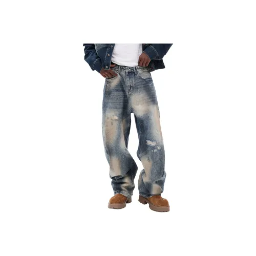 LEIGHZ Blue Unisex Jeans LEIGHZ Синий Унисекс Джинсы