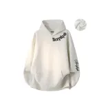 Белый, серый, черный, текст, флисовая подкладка