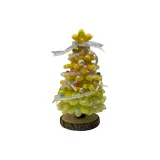 Градиент, желтый, звезда, бант, рождественские деревья (полный комплект, материал, 2 шт)