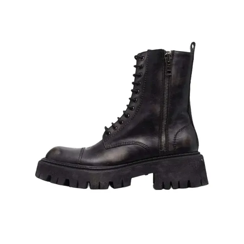 Balenciaga Tractor Короткие ботильоны Мужские Черные