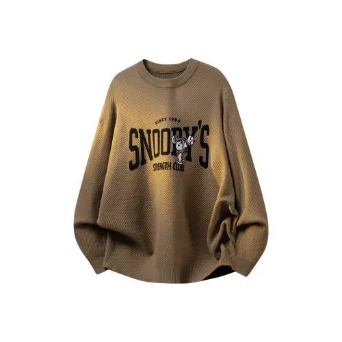 SNOOPY Mocha Unisex Knitwear
