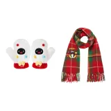 [Рождественский подарок] Шарф и перчатки Pingu Christmas