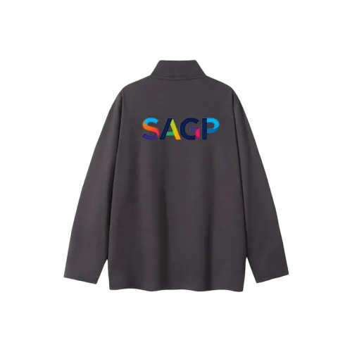 SAGP Unisex T-рубашки серого цвета