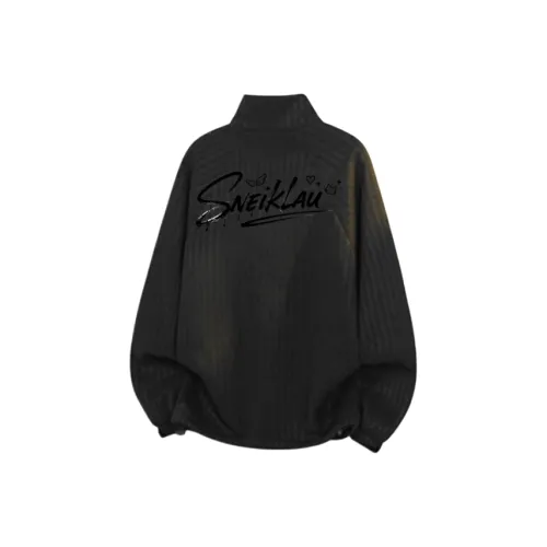 SNEIKLAU Черный Унисекс Свитшоты