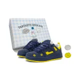 Темно-синий, синий, желтый (синие шнурки для обуви) (с 1 упаковкой желто-серых шнурков для обуви)