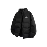 Черная куртка с утолщенным термальным подкладом