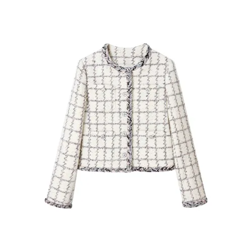 UENA Экрю Пальто В наличии Женские Короткие пальто