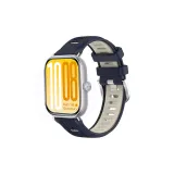 Полночь Синий Starlight-Mesh Двухцветный Силиконовый Шип Пряжка Ремешок + Серебряный Соединитель