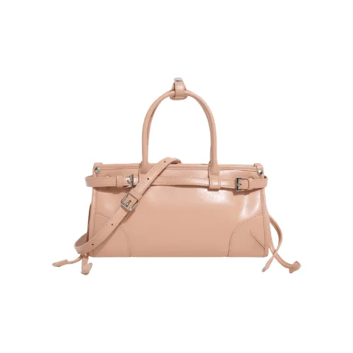 TTaG．baG Microfiber Leather One Shoulder Bag Женская Pink Milk Tea Silver Black Ecru