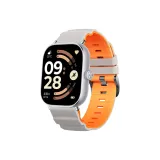 Starlight Orange High-altitude Two-tone Silicone Strap + [Silver Connector]  
Звездный свет Оранжевый Высокогорный Двухцветный Кремниевый Ремешок + [Серебряный Соединение]