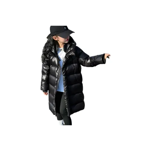 ZKHE Черный Золотой KIDS Пуховики