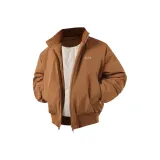 Коричневая зимняя утеплённая куртка