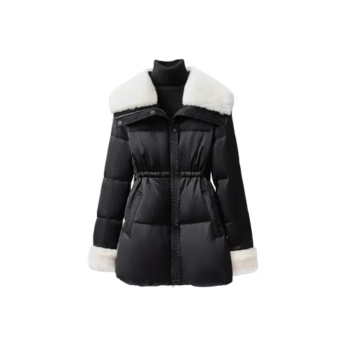 SIBAISHE Черный Женские пуховики