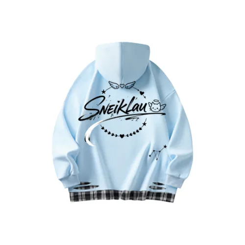 SNEIKLAU Синий Унисекс Свитшоты