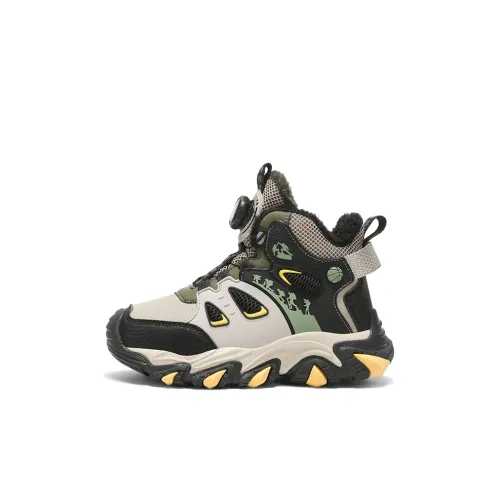 HBRK Амортизация устойчивость к истиранию противоскользящий анти-KICK высокий топ детские зимние сапоги 2025 детские