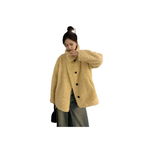 Langqing Velvet Feel Пальто Женское