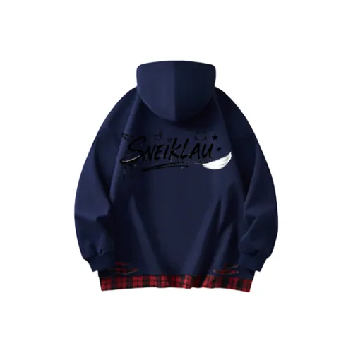 SNEIKLAU Темно-синий синий унисекс свитшоты