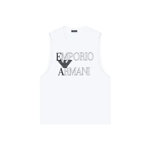 EMPORIO ARMANI Белые Мужские Майки