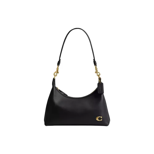 COACH Juliet Кожа Плечевая Сумка Средний Женский Черный